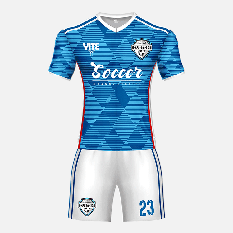 YITE | YTZQ227-Blue  And White  Soccer Uniforms