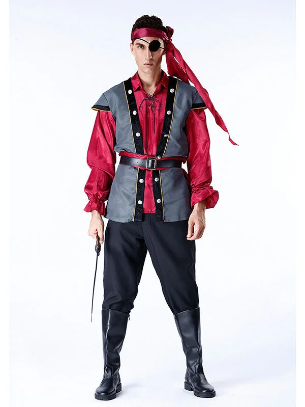 Captain Jack Pirate Costume Halloween Costume-elleschic
