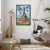 (40*60cm)Eiffel Tower - Full Round Drill Diamond Painting