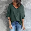 Gioiacombo&trade; Nuovo top estivo a maniche corte con scollo a V