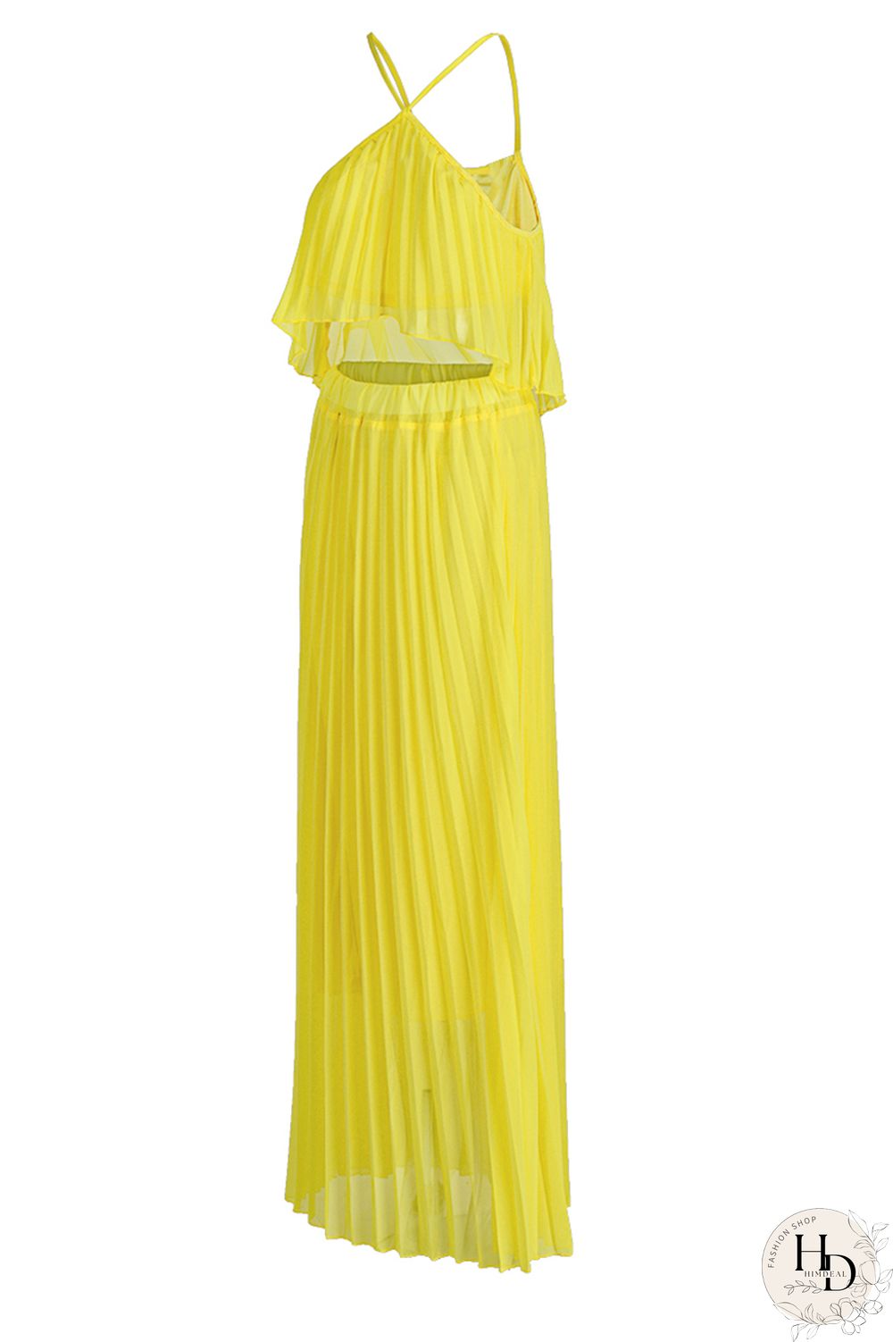 Pink Fashion Sexy Sleeveless Skirt Two-piece Set