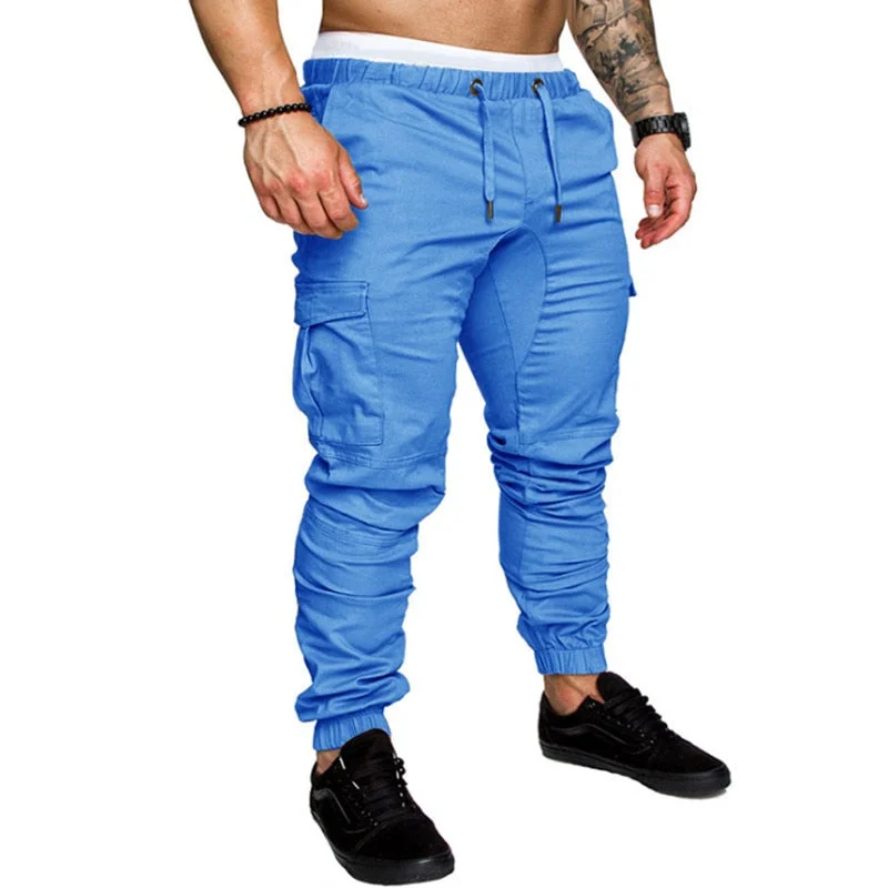 Inongge Casual Men Pants Fashion Big Pocket Hip Hop Harem Pants Quality Outwear Sweatpants Soft Mens Joggers Men's Trousers pantalones