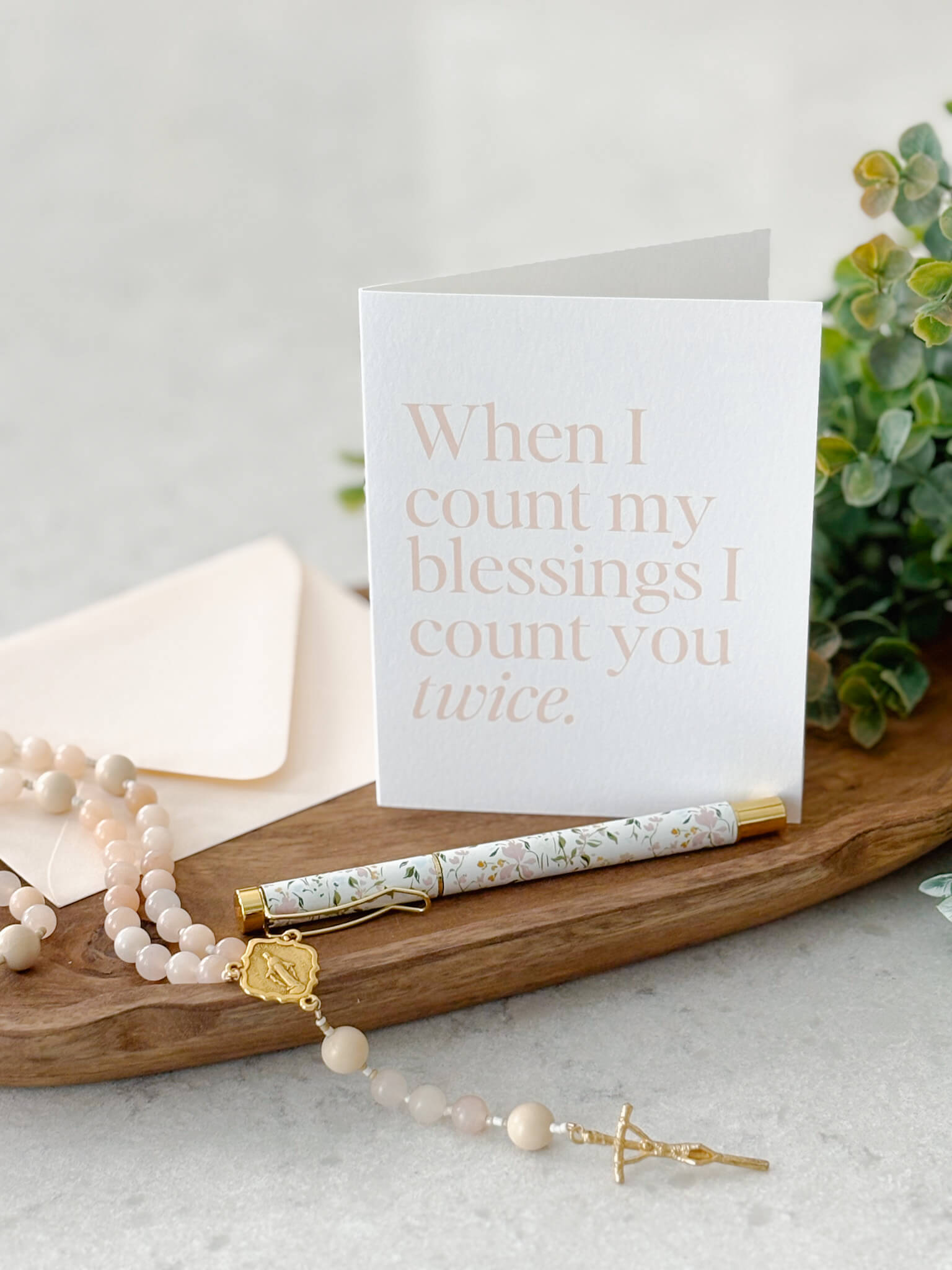 Count My Blessings - Greeting Cards - Set of 5