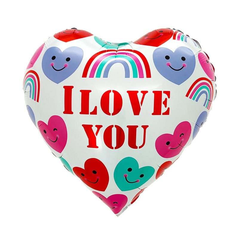 Vacation Minimalist Heart Shape Aluminum Film Travel Daily Balloons