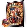 Diamond Painting -5D Full Round Drill 250th Anniversary of USA