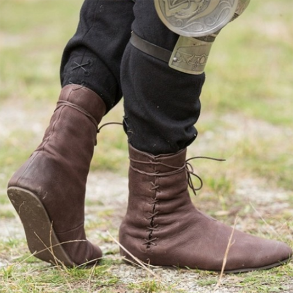 New Flat-bottom Men's Trendy Short Boots