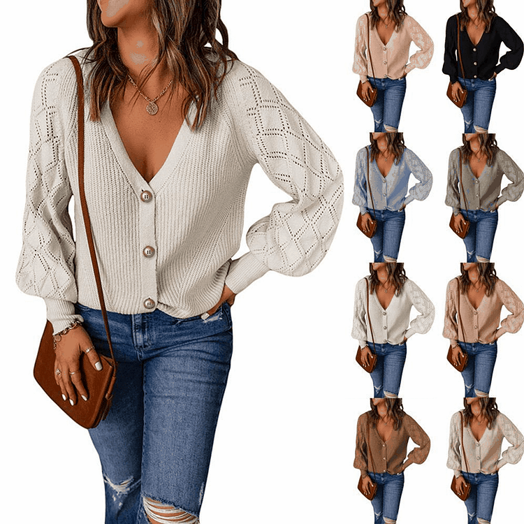 2022 Knitted Cardigan Loose Women's Sweater
