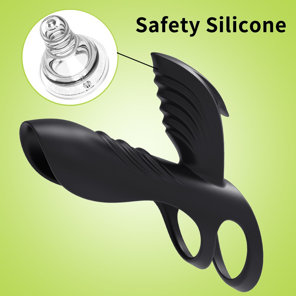 Elastic Silicone Vibrating Cock Ring for Enhanced Intimacy