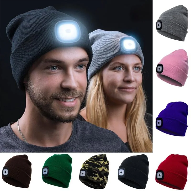 (CHRISTMAS SALE NOW-48% OFF) LED Knitted Beanie Hat😍
