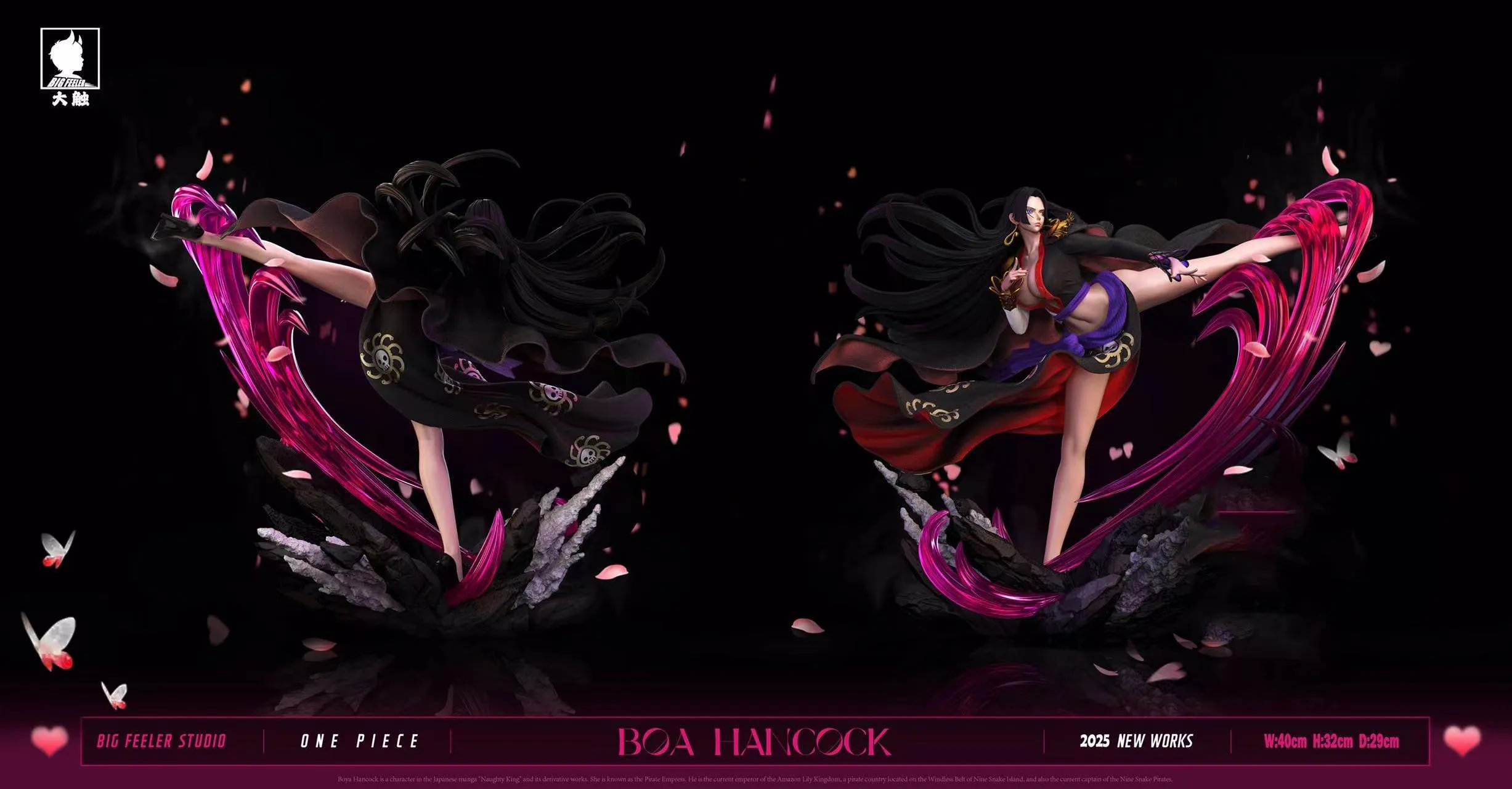 POP Scale Boa Hancock - ONE PIECE Resin Statue - Big Feeler Studio