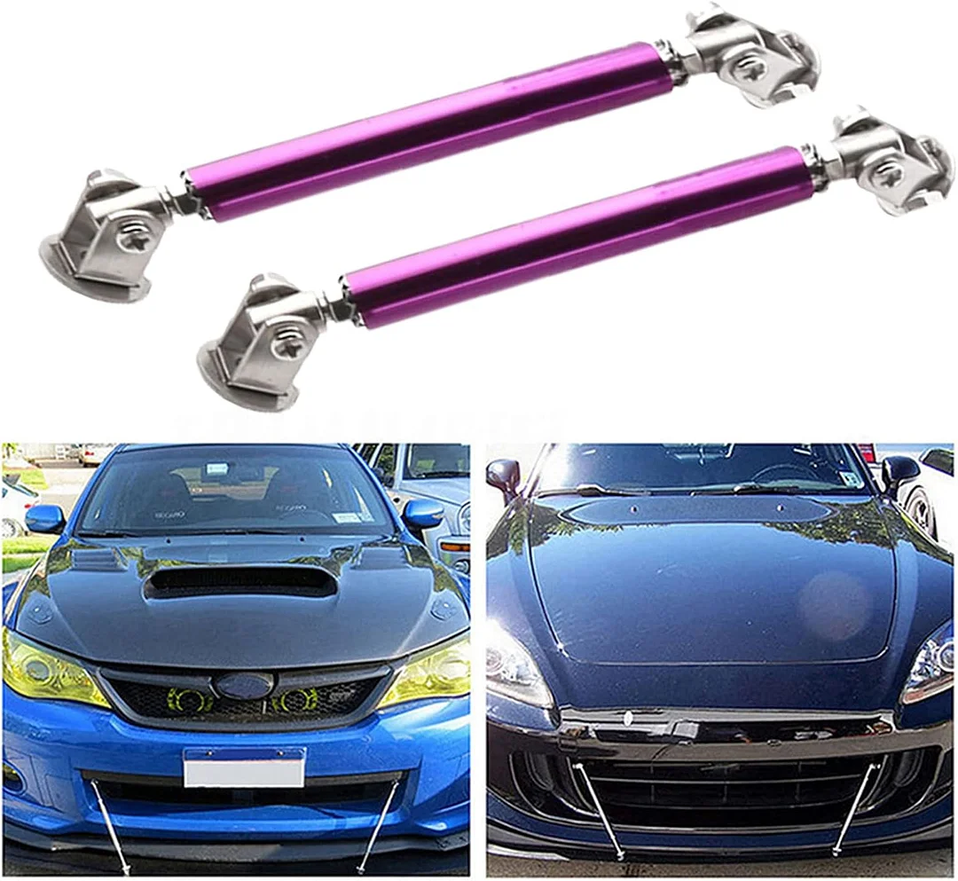 Front Bumper Lip Splitter Diffuser Strut Rod Tie Bars Splitter Support Rods 