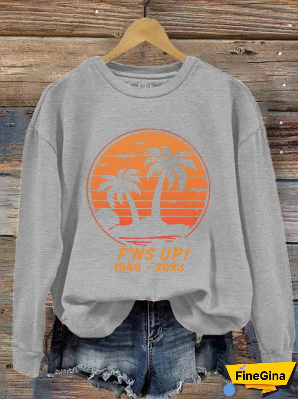 Women's Fins Up RIP Jimmy Print Sweatshirt