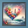 (40*40cm)Lighthouse - Full Round Drill Diamond Painting