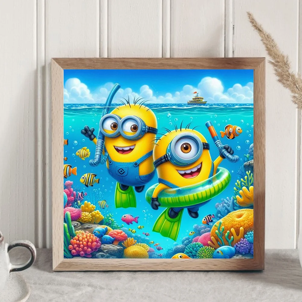 Diamond Painting - Full Round Drill - Minions(Canvas|30*30cm)