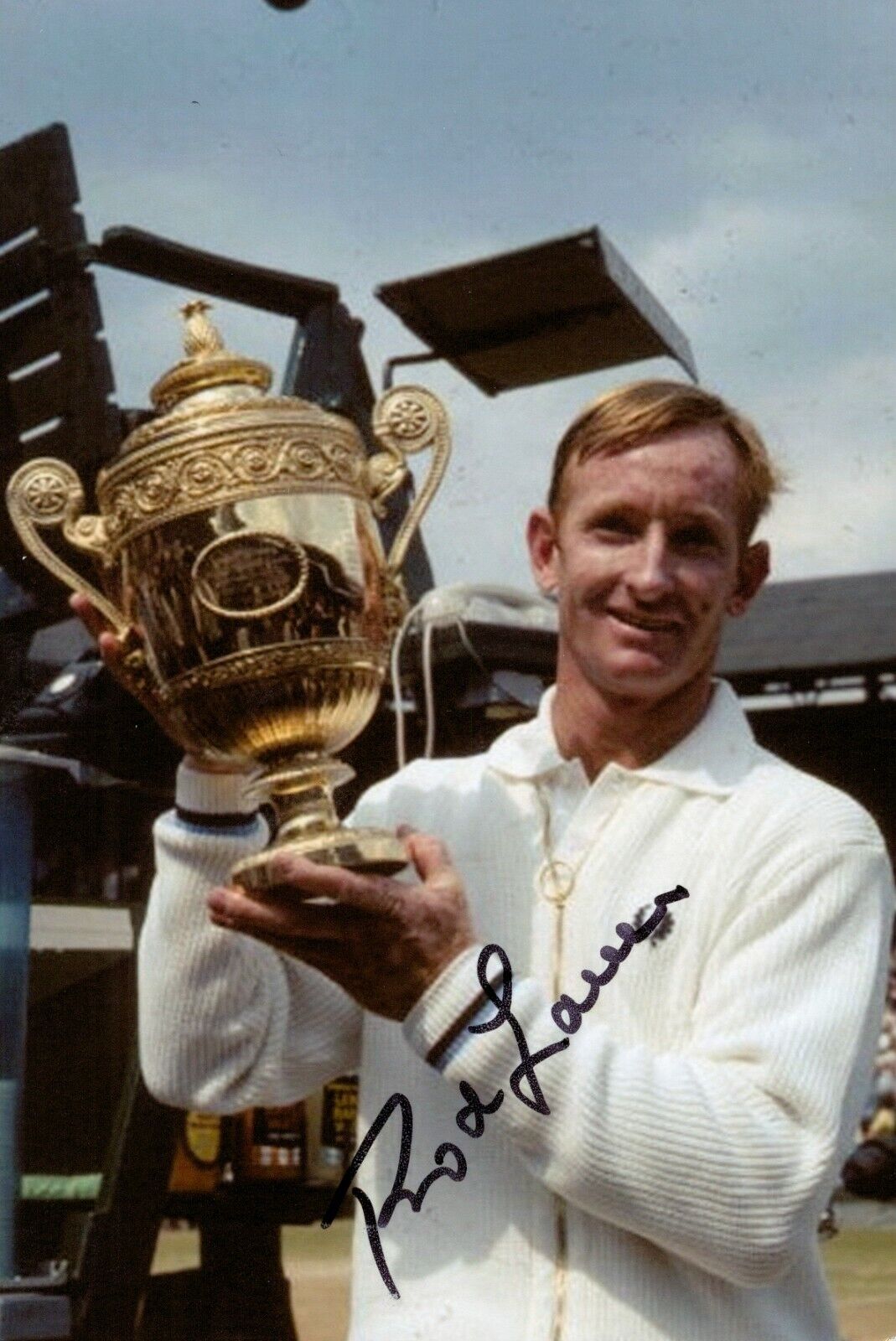 Rod Laver Signed 6x4 Photo Poster painting Tennis Gran Slam Wimbledon Autograph Memorabilia +COA