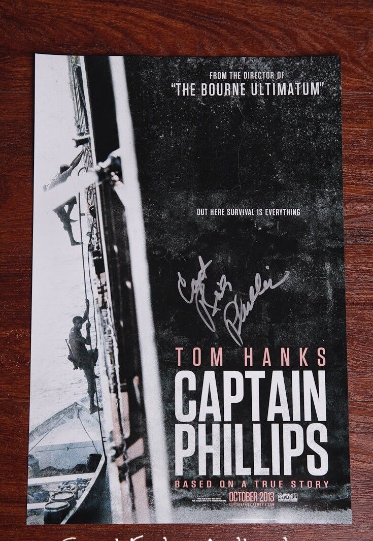 **Captain Phillips Movie *CAPTAIN RICHARD PHILLIPS* Signed 12x18 Photo Poster painting AD2 COA**