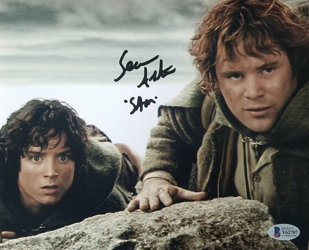 Sean Astin signed Lord of the Rings 8x10 Photo Poster painting 