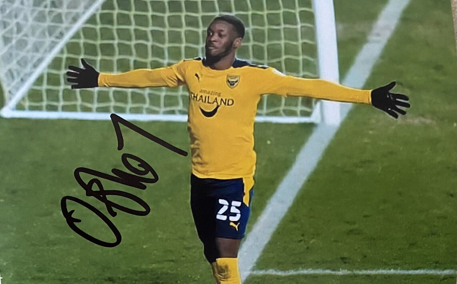 Olamide Shodipo Genuine Hand Signed Oxford United 6X4 Photo Poster painting