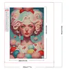 uk.everydayedeals (Limited Stock)Diamond Painting - Round AB Drills - Ice Cream Girl(45*65cm)