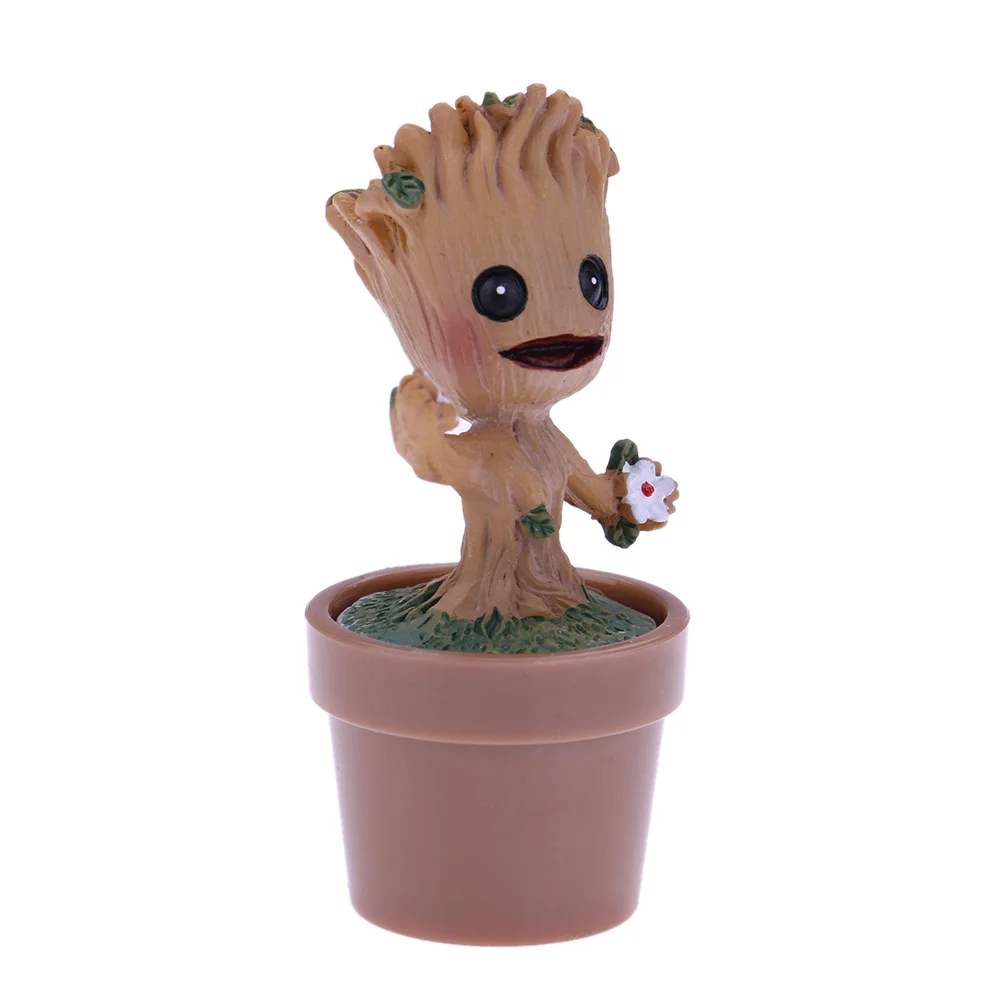 Baby Action Mini Flowerpot Tree Man Figure Toys (Flower Tree Elf Coffee Pot