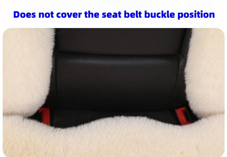 Car plush seat cushion