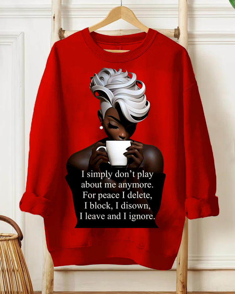 I Leave and I Ignore Long Sleeve Sweatshirt