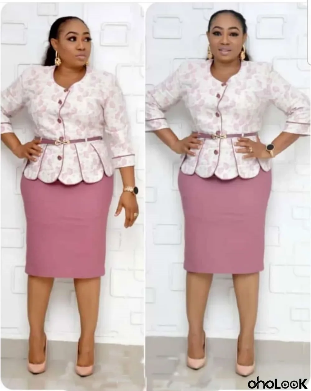 Plus Size Mother of the Bride Two Piece Dress