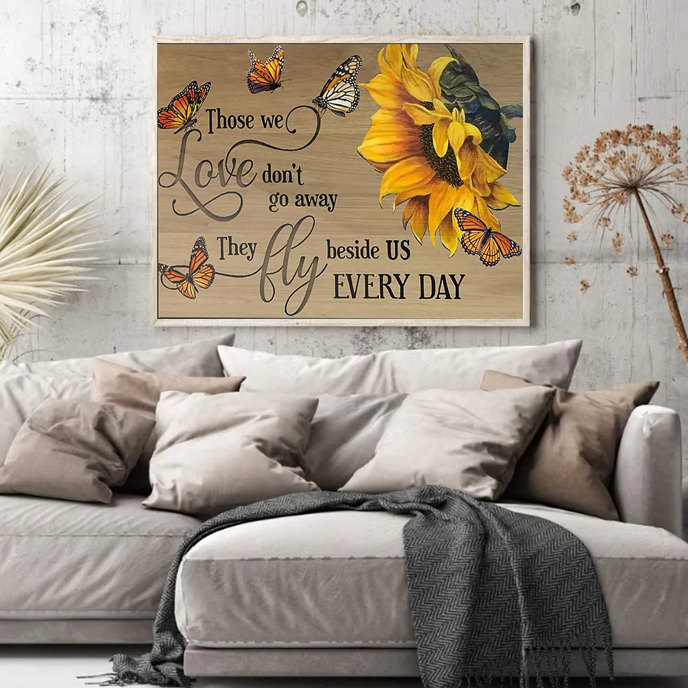 Flower Letters - Paint By Numbers(50*40cm)