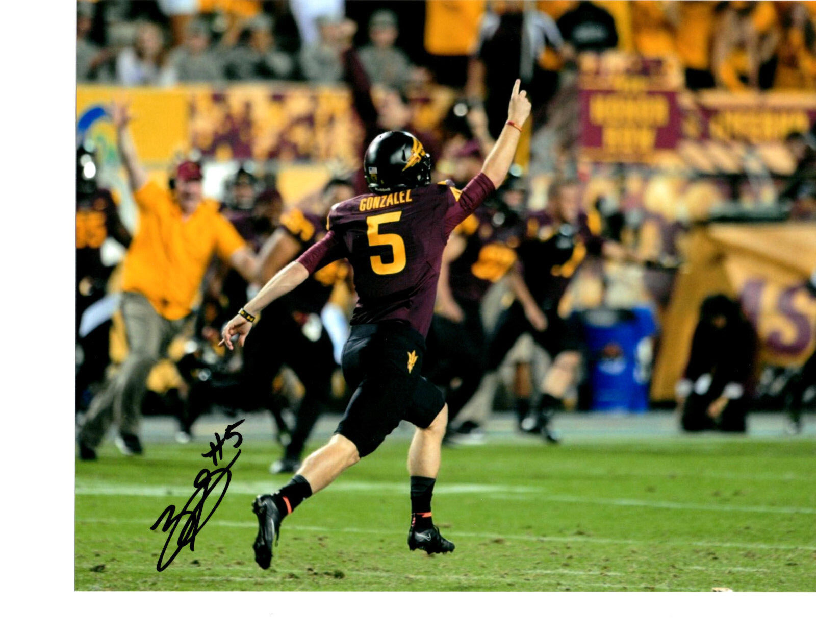 Zane Gonzalez Arizona State signed autographed 8x10 football Photo Poster painting Groza Award f