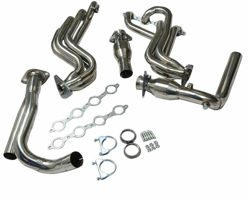 STAINLESS MANIFOLD HEADER+Y-PIPE+GASKET FOR GMC/CHEVY GMT800 V8 ENGINE ...