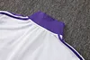 Joyfball 2024/2025 Real Madrid Long Zipped Jacket white Retro version Soccer Jersey 1:1 Thai Quality 