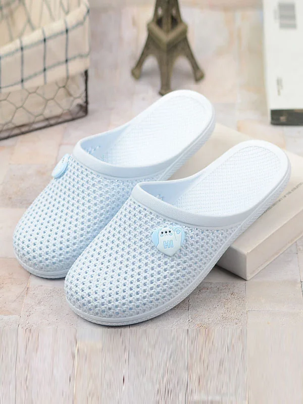 Round-Toe Hollow Slippers Mules&Slides