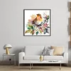 Flowers Bird - 18CT Stamped Cross Stitch 20*20cm/7.87*7.87in