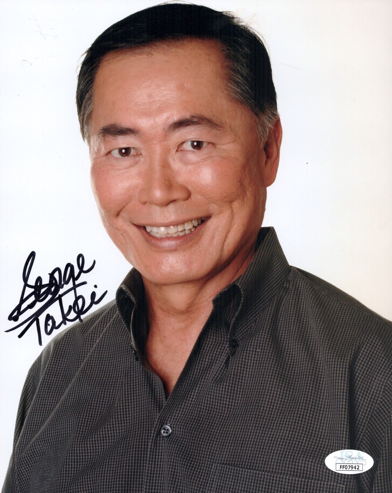 GEORGE TAKEI Signed 8X10 Photo Poster painting Autograph STAR TREK Twilight Zone JSA COA