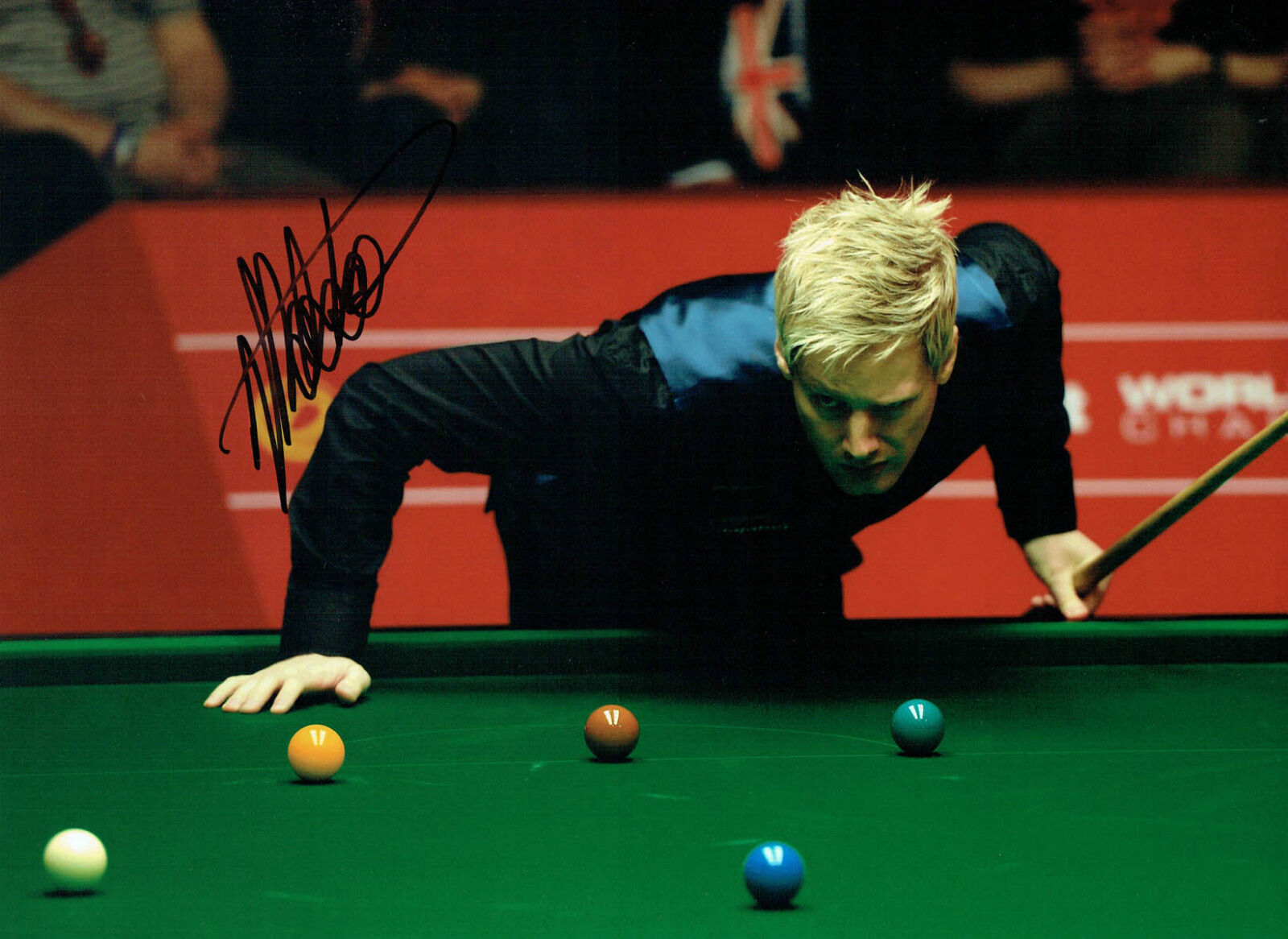 Neil ROBERTSON Signed Autograph Large 16x12 SNOOKER Photo Poster painting D AFTAL COA