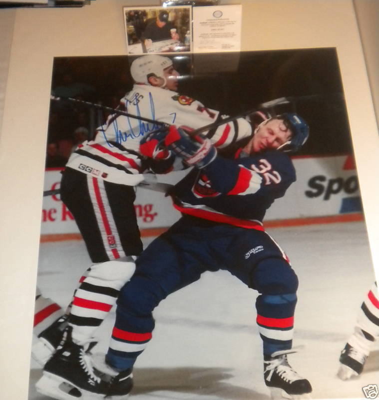 Chris Chelios Chicago Blackhawks Autographed SIGNED 16x20 PROOF