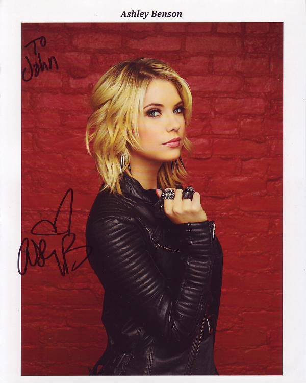 ASHLEY BENSON Signed Photo Poster paintinggraph - To John