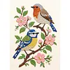 Diamond Painting-DIY Special Shaped Drill Pearl Painting Birds on the Branches(30x40cm)