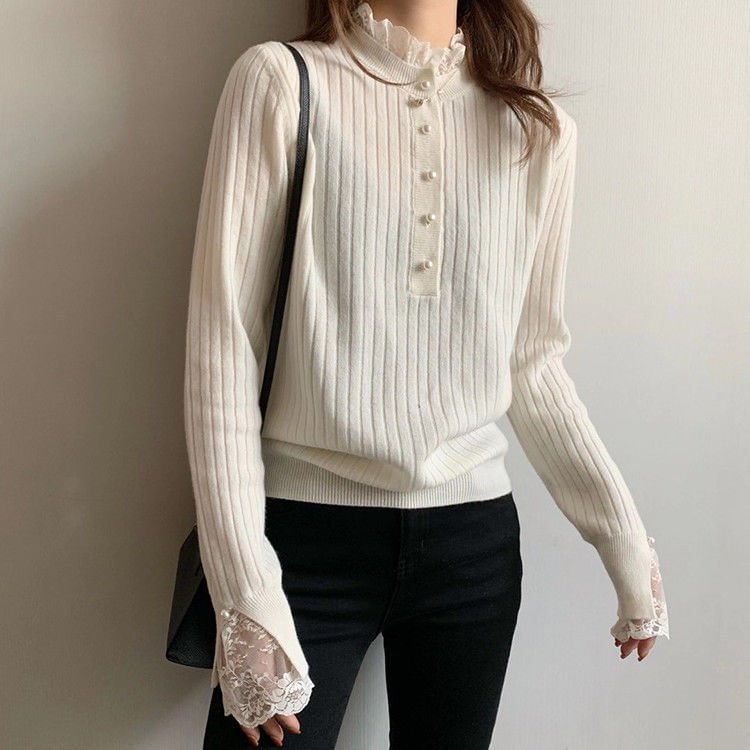 White Plain Casual Sheath Sweater