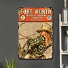 Fort Worth - Vintage Metal Signs - 20*30cm/30*40cm - Western