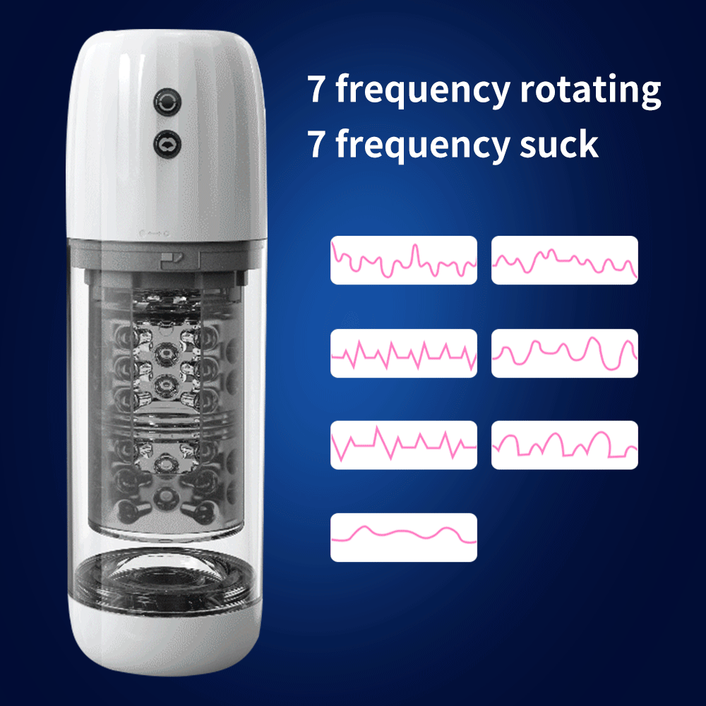 7 Modes Automatic Sucking Rotation Male Masturbator Cup Water Bath