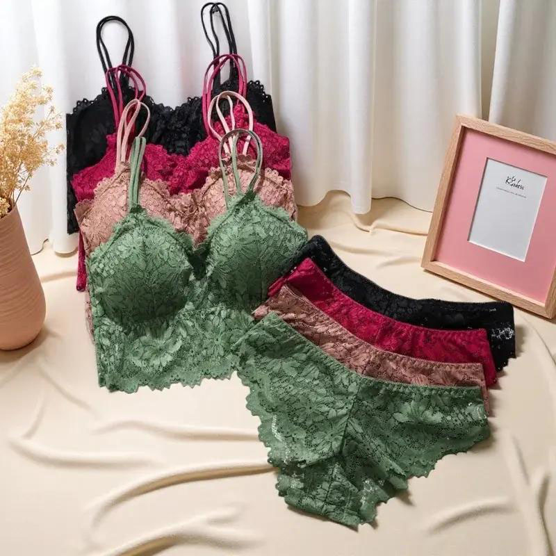 Women&rsquo;s 4-Piece Lace Lingerie Set