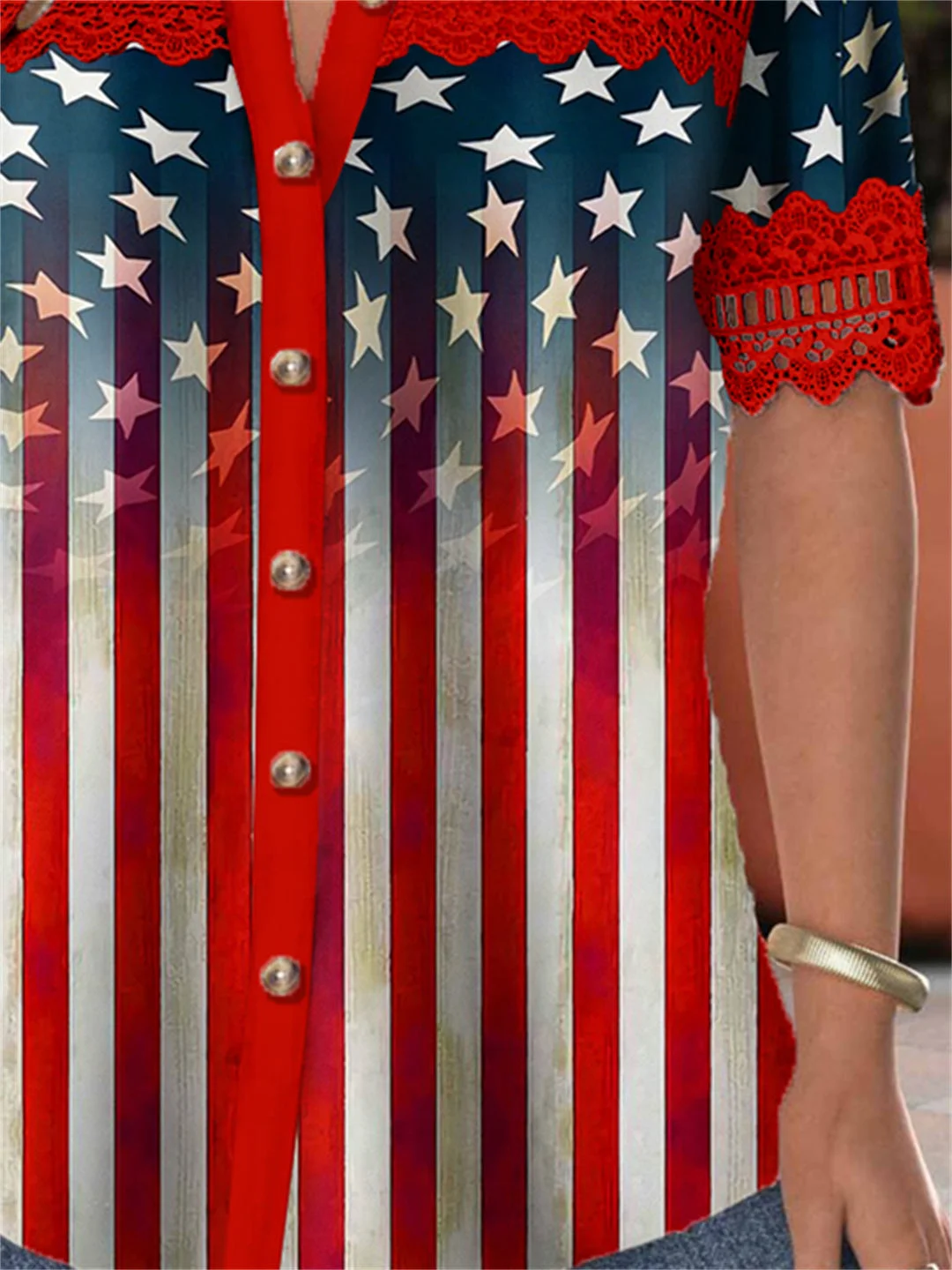 Women Half Sleeve V-neck Solid Color Dress