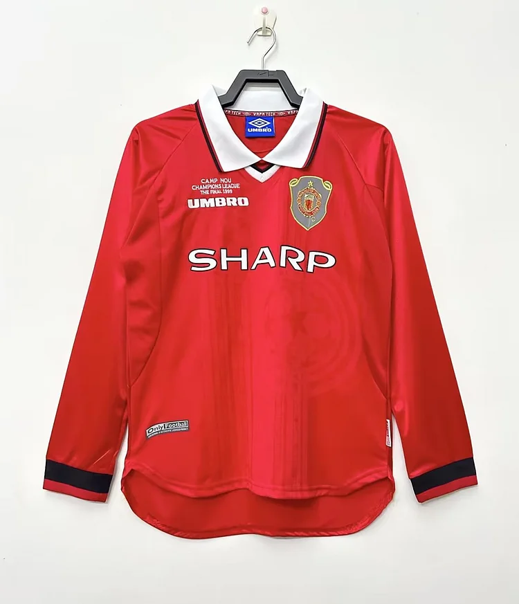 1999-00 Manchester United Home Long Sleeve Retro Shirt