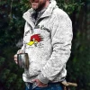 Men's Casual Flannel Plush Button Sweater