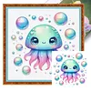 Animal Full 18CT 2 Strands DIY Stamped Embroidery Needlepoint Starter Kits 7.87x7.87inch Cross Stitch Art and Crafts Kits for Beginners Adults Home Decor
