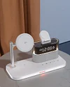 5 in 1 Wireless Charger With Alarm Clock For Apple, Magnetic Wireless Charger Stand For IPhone