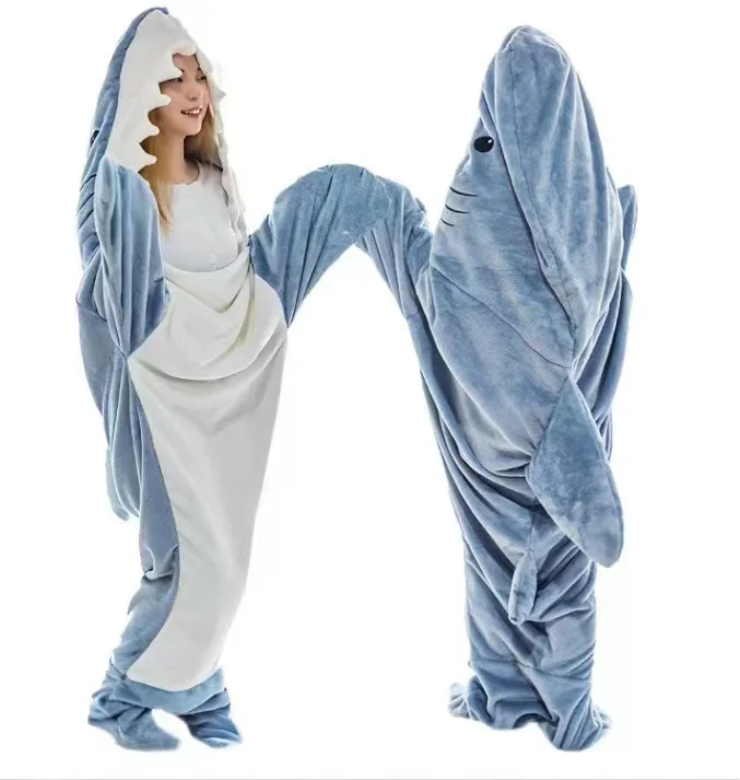 🎄Early Christmas Sale 🐬Super Soft Flannel Sharkie Comfy Blanket Loungewear