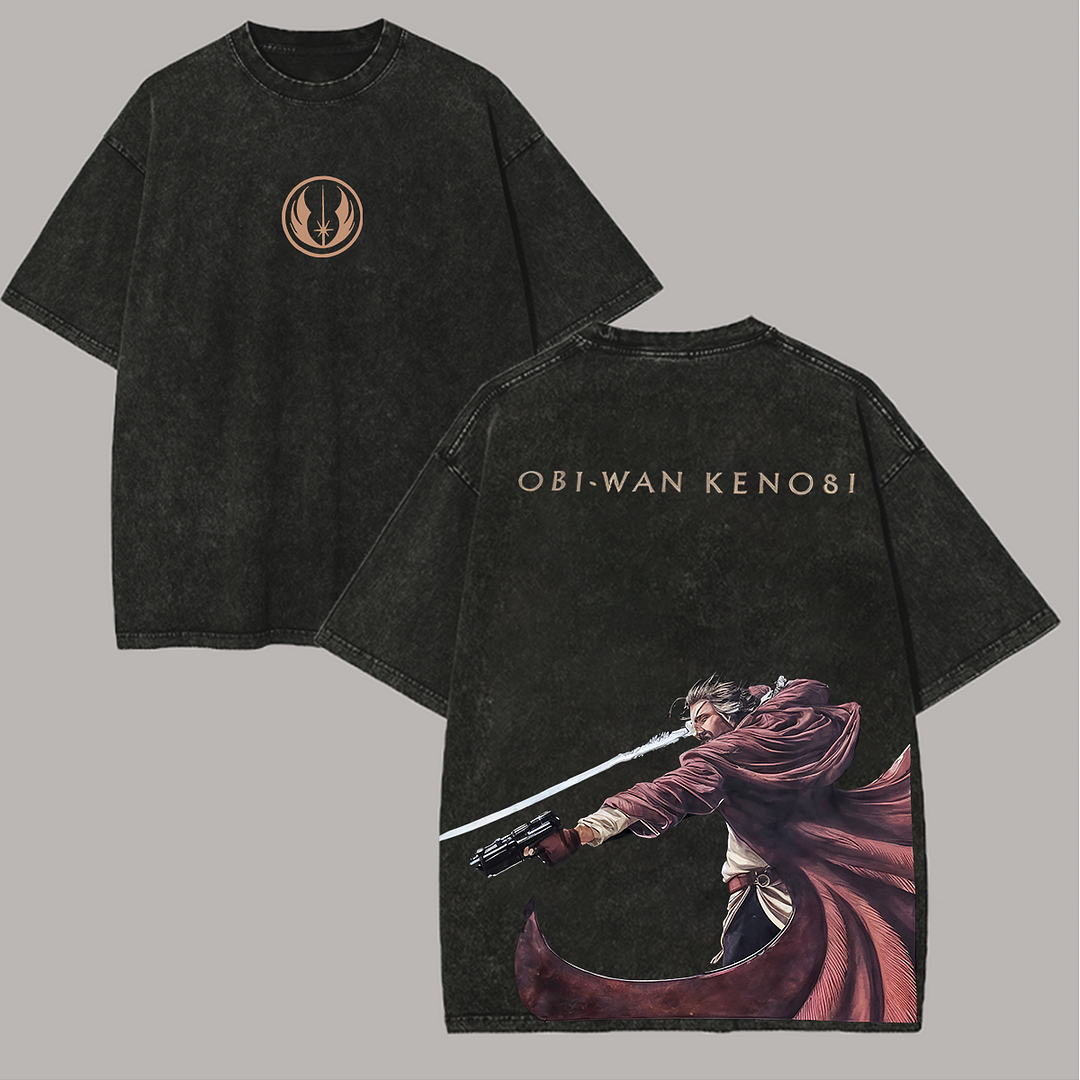 Obi-Wan Kenobi Star Wars Printed Unisex Washed T-Shirt