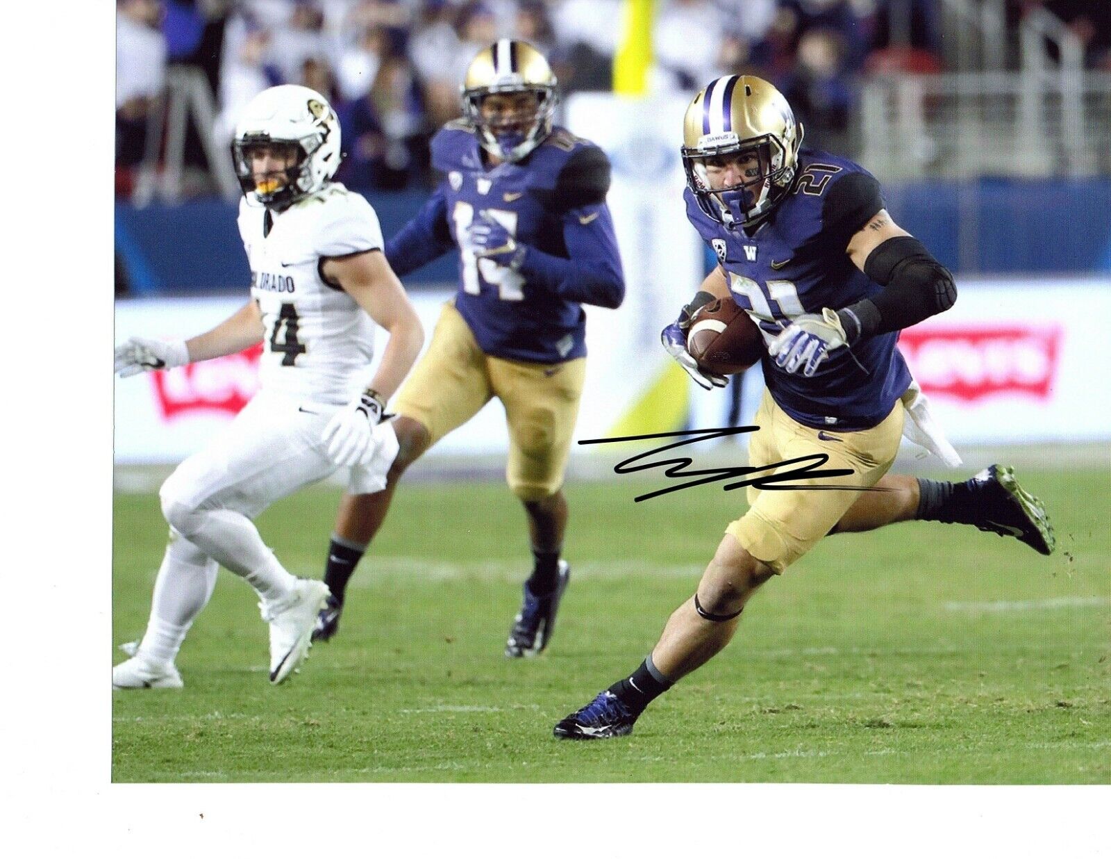 Taylor Rapp Washington Huskies signed autographed 8x10 football Photo Poster painting